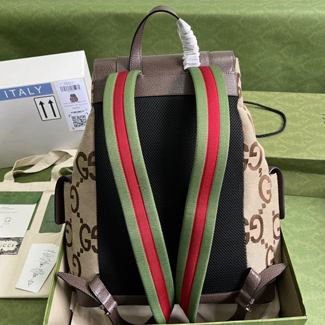 gucci專櫃新款Aria時尚詠歎調系列背包 古馳雙G圖案原廠皮男士雙肩包 jcp2306